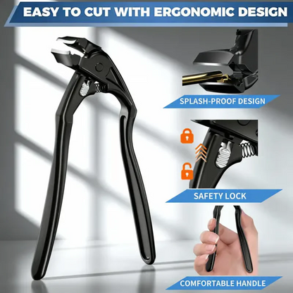 Stainless Steel Nail Clipper With Curved Precision Blades – Effortless For Thick Toenails & Seniors