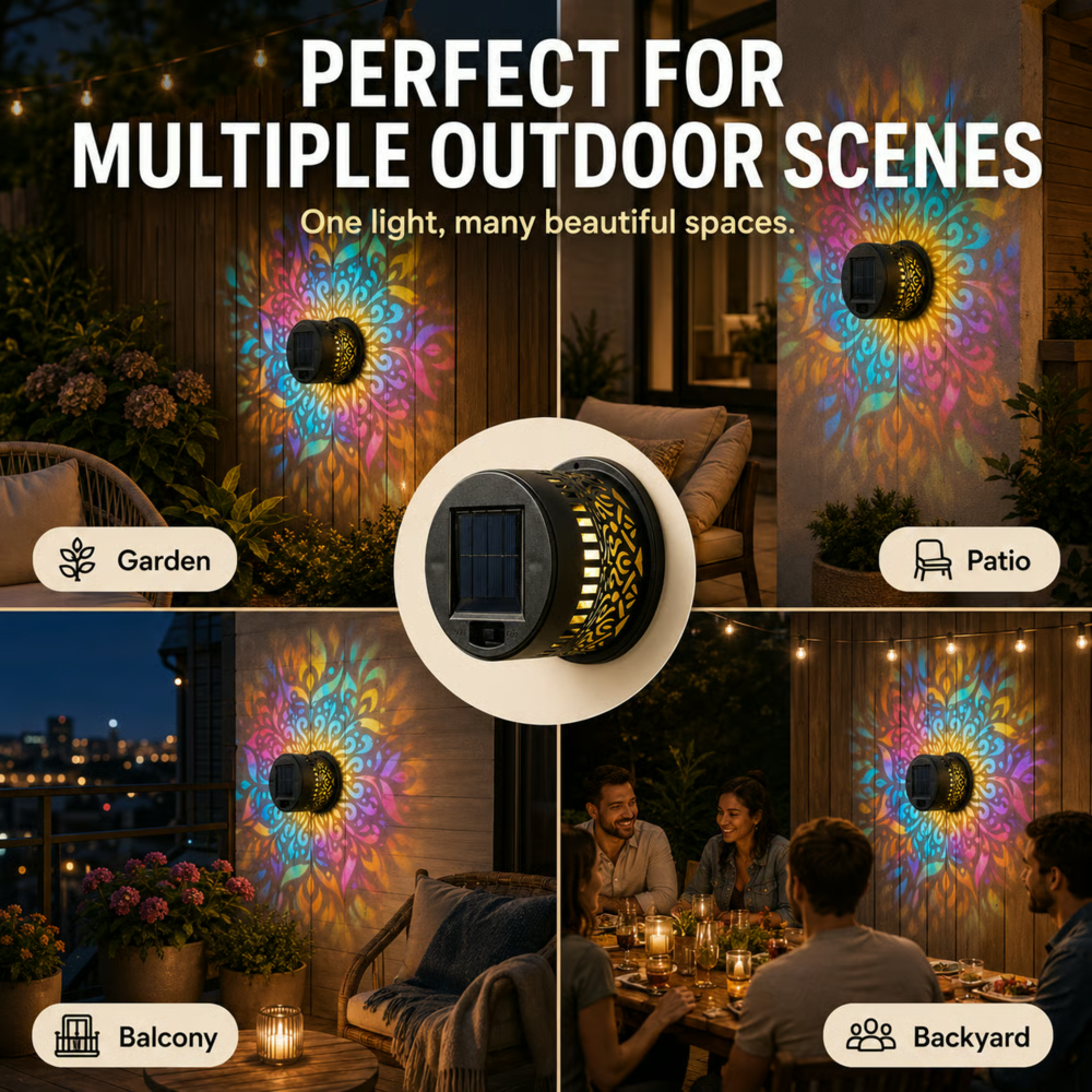 Solar Mandala Wall Light