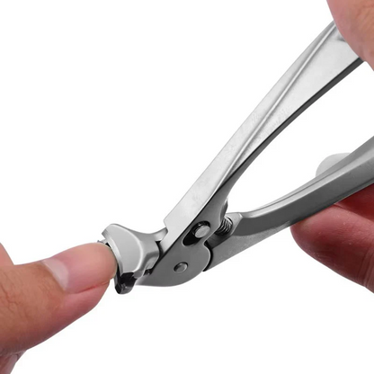 Stainless Steel Nail Clipper With Curved Precision Blades – Effortless For Thick Toenails & Seniors