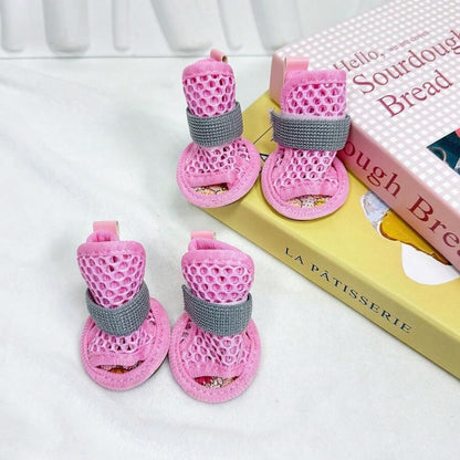 Breathable Mesh Dog Sandals – Anti-Slip Summer Paw Protectors