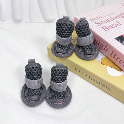 Breathable Mesh Dog Sandals – Anti-Slip Summer Paw Protectors