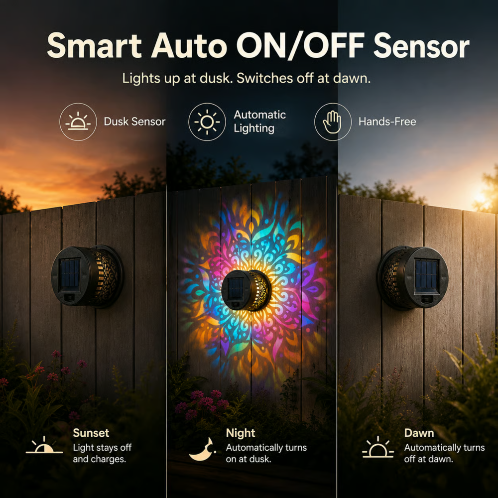 Solar Mandala Wall Light