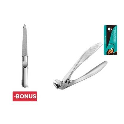 Stainless Steel Nail Clipper With Curved Precision Blades – Effortless For Thick Toenails & Seniors