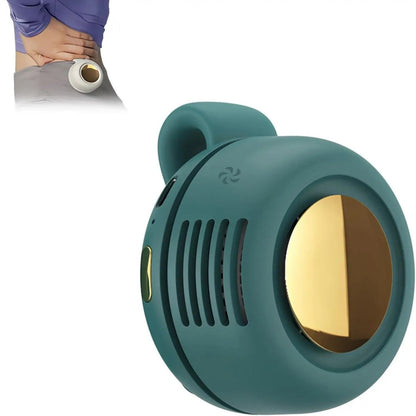 Mini Bladeless Fan – Rechargeable 360° Rotating Personal Cooler