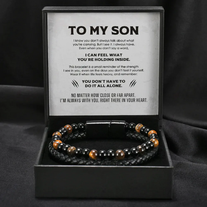 To My Son - Tiger Eye Protection Bracelet