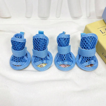 Breathable Mesh Dog Sandals – Anti-Slip Summer Paw Protectors