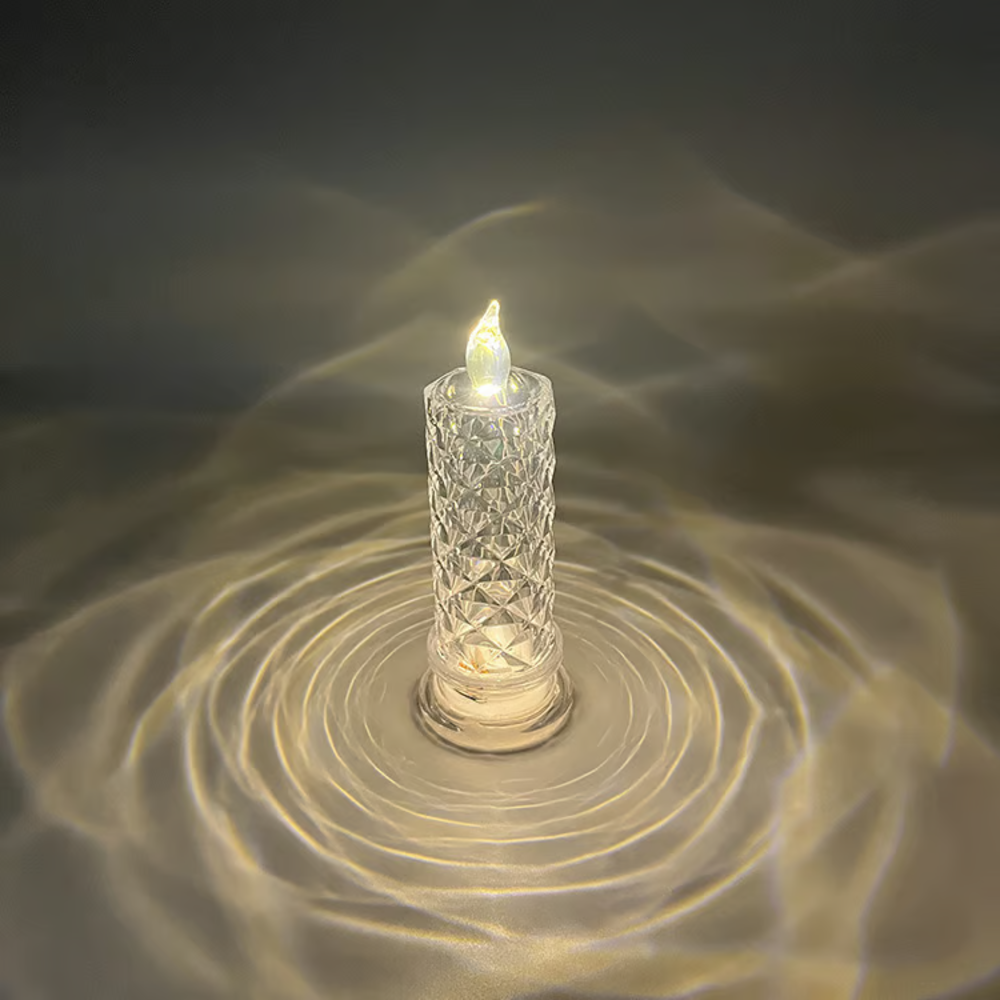 ✨🕯️LED Crystal Candle Lights 🌈Battery Operated