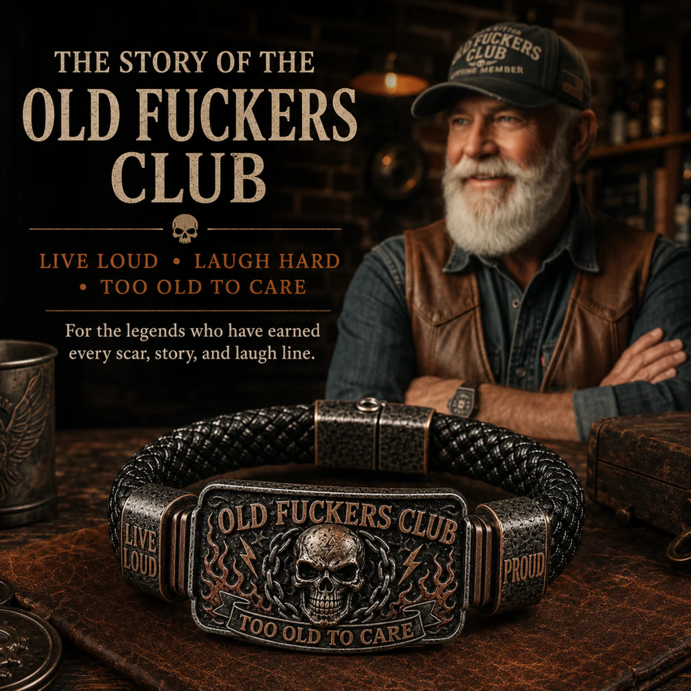 Old Fuckers Club & Wild Freedom - Limited Edition Vintage Bracelet