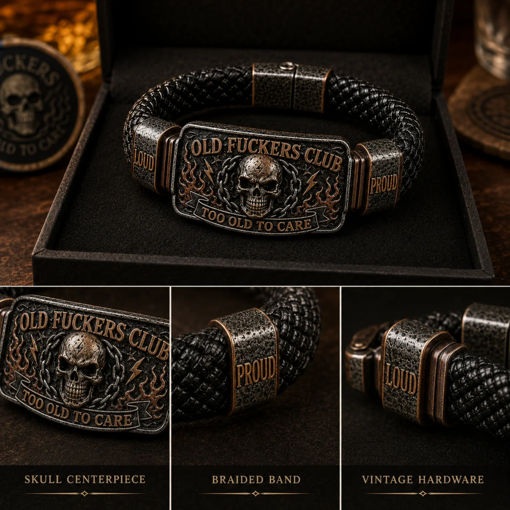 Old Fuckers Club & Wild Freedom - Limited Edition Vintage Bracelet