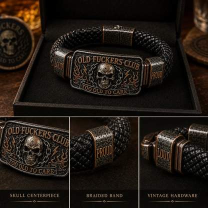 Old Fuckers Club & Wild Freedom - Limited Edition Vintage Bracelet