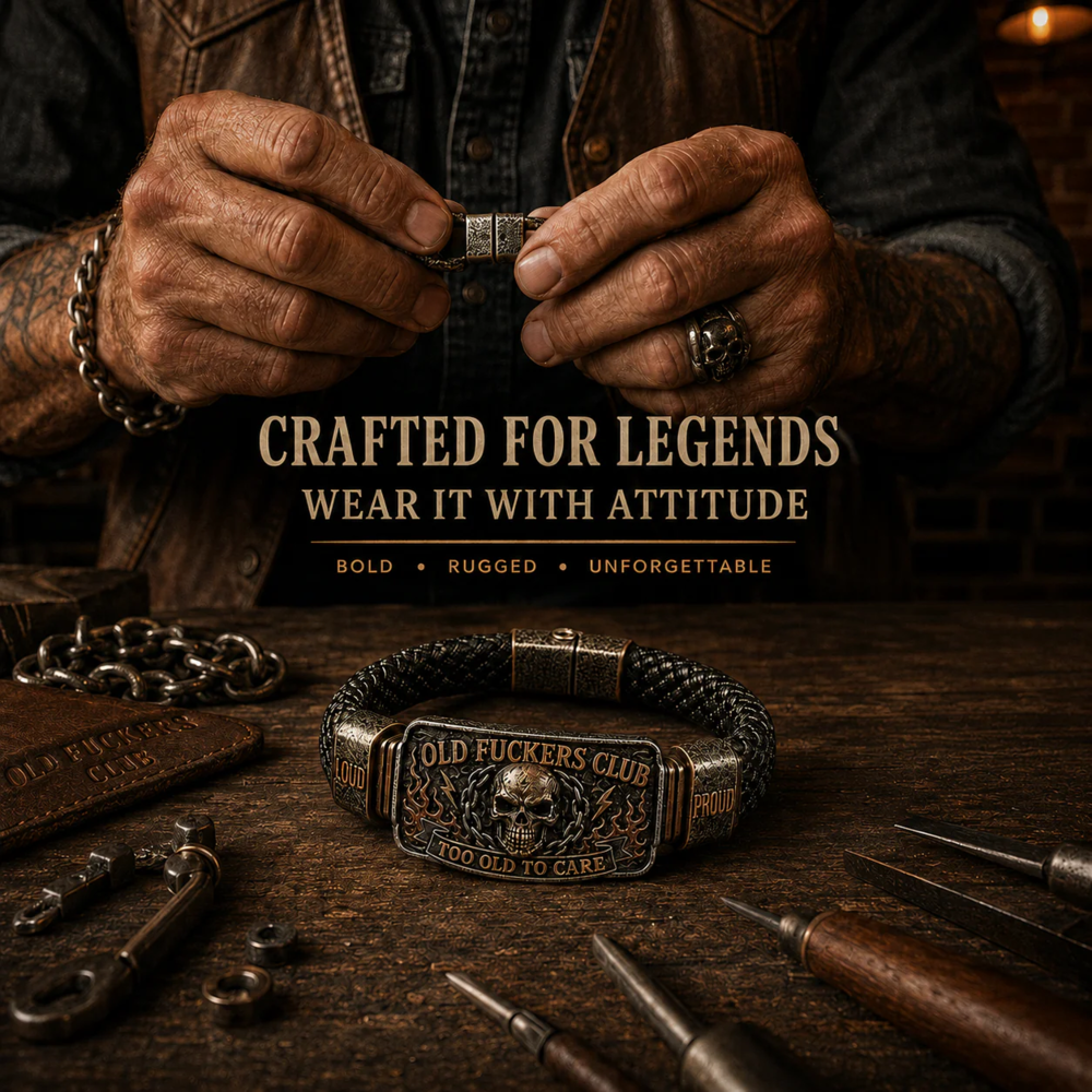 Old Fuckers Club & Wild Freedom - Limited Edition Vintage Bracelet