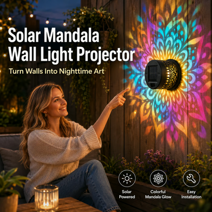 Solar Mandala Wall Light