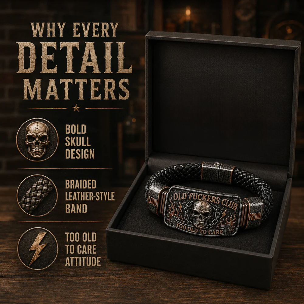 Old Fuckers Club & Wild Freedom - Limited Edition Vintage Bracelet