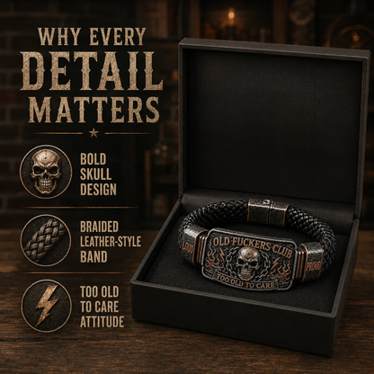 Old Fuckers Club & Wild Freedom - Limited Edition Vintage Bracelet