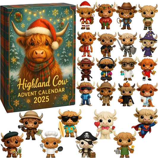 Christmas Gift - Highland Cow Advent Calendar 2025