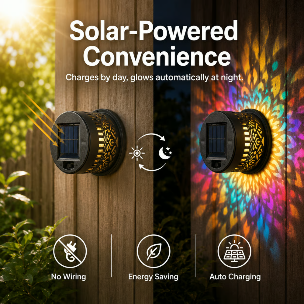 Solar Mandala Wall Light