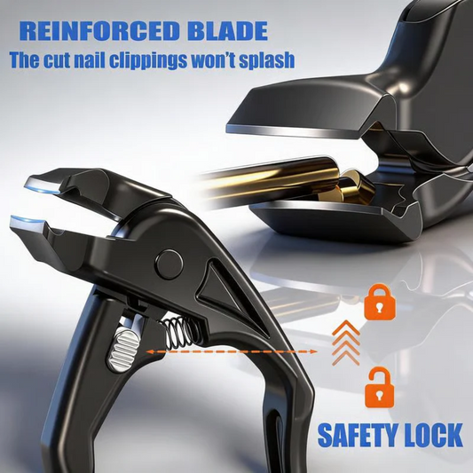 Stainless Steel Nail Clipper With Curved Precision Blades – Effortless For Thick Toenails & Seniors