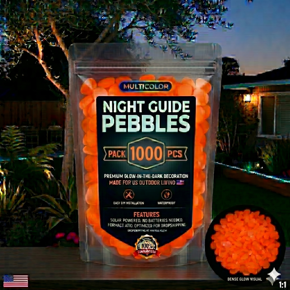 Colorful Glow-in-the-Dark Garden Stones