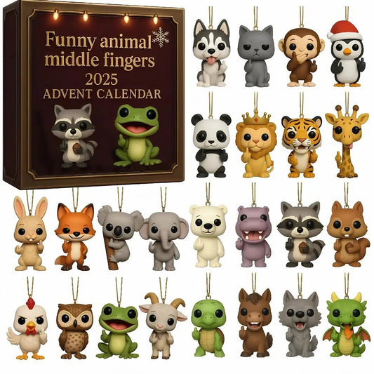 2025 Funny Animal Middle Fingers Advent Calendar