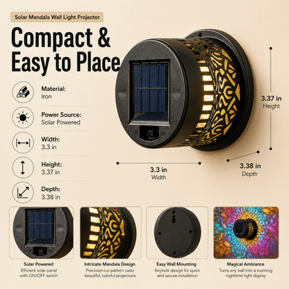 Solar Mandala Wall Light