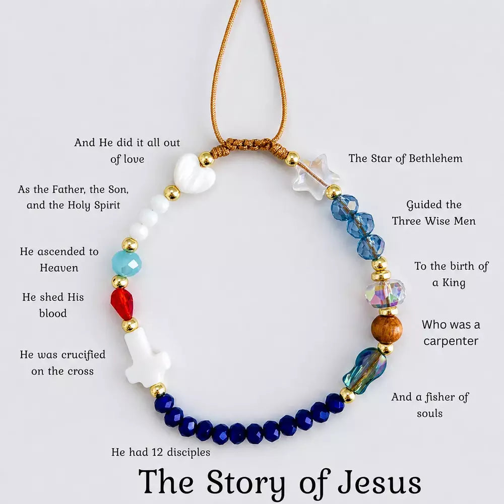 Jesus bracelet with a faith-inspired design