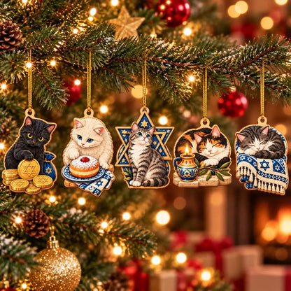 Jewish holiday ornament for cat lovers