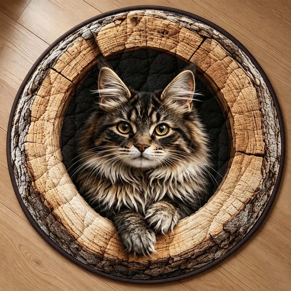Animal In The Hollow Round Rug - H752