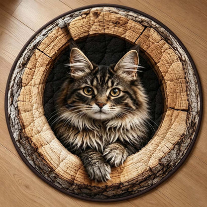 Animal In The Hollow Round Rug - H752