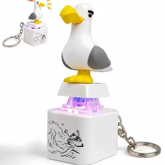 Press & Hear Fun Animal Keychain – Sound Effect LED Keychain Toy