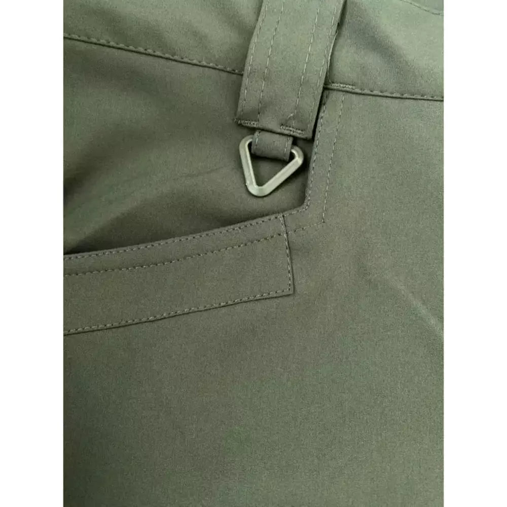 Close-up of the softshell fabric on men's tactical pants