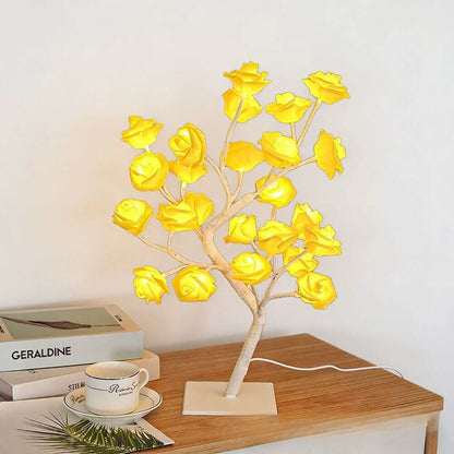 Rose Flower Tree Night Light – USB LED Table Lamp