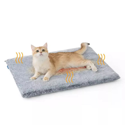 Light gray warm pet mat for cats and dogs