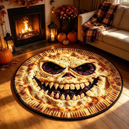 Wicked Halloween-themed Round Rug -J109