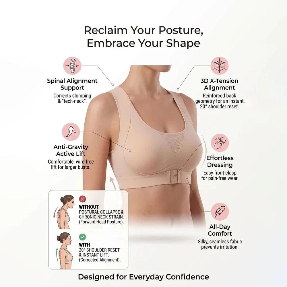 The features of wireless posture support bra 