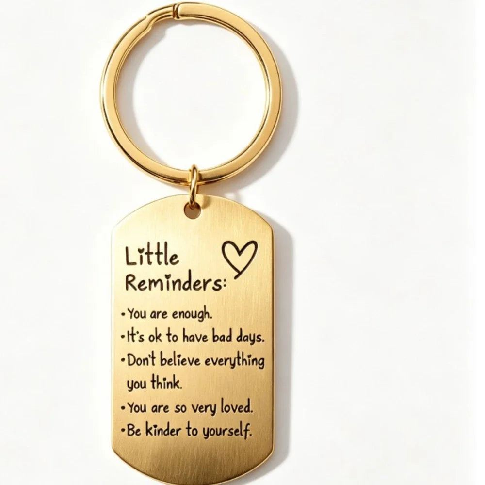 The golden inspirational keychain