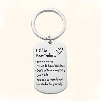 Silver color options for the inspirational keychain
