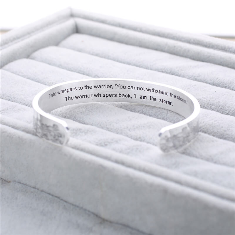 "Whisper I Am the Storm" Bracelet