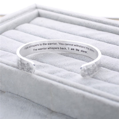 "Whisper I Am the Storm" Bracelet