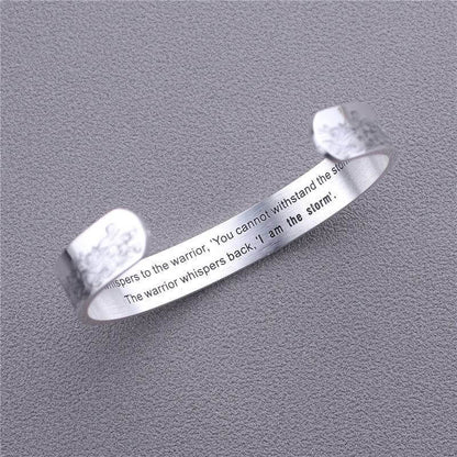 "Whisper I Am the Storm" Bracelet