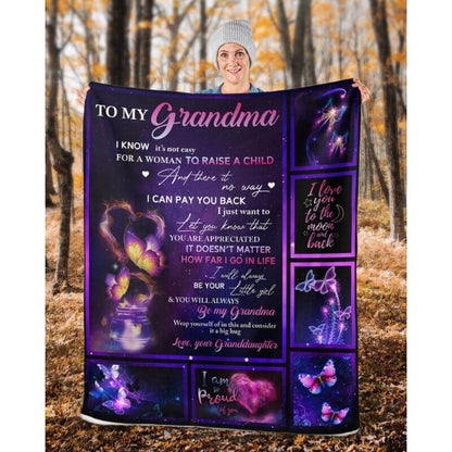 To My Grandma - From Granddaughter - A315 - Premium Blanket