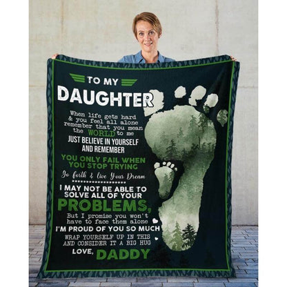 To My Daughter - From Dad - A324 - Premium Blanket