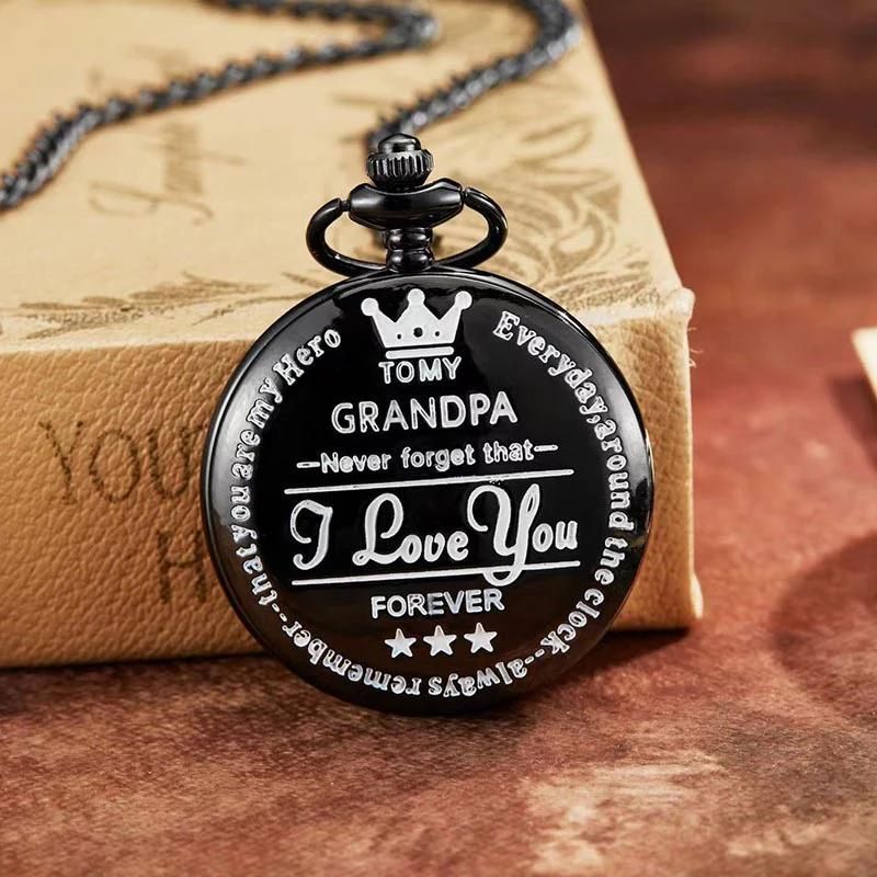 To My Grandpa - Vintage Pendant Pocket Watch