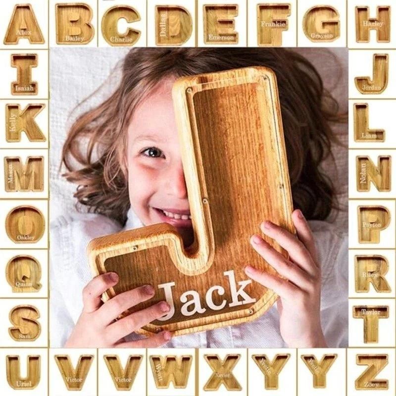Personalized Wooden Letter Storage Jar🔥Buy 2 Free Shipping🔥