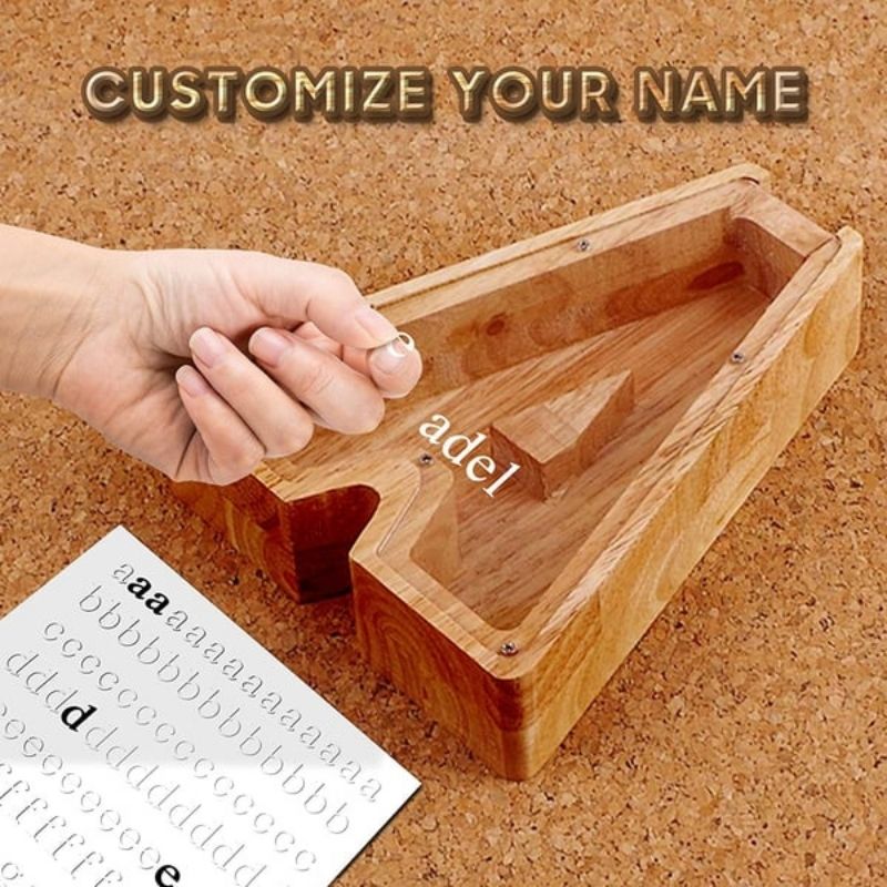Personalized Wooden Letter Storage Jar🔥Buy 2 Free Shipping🔥