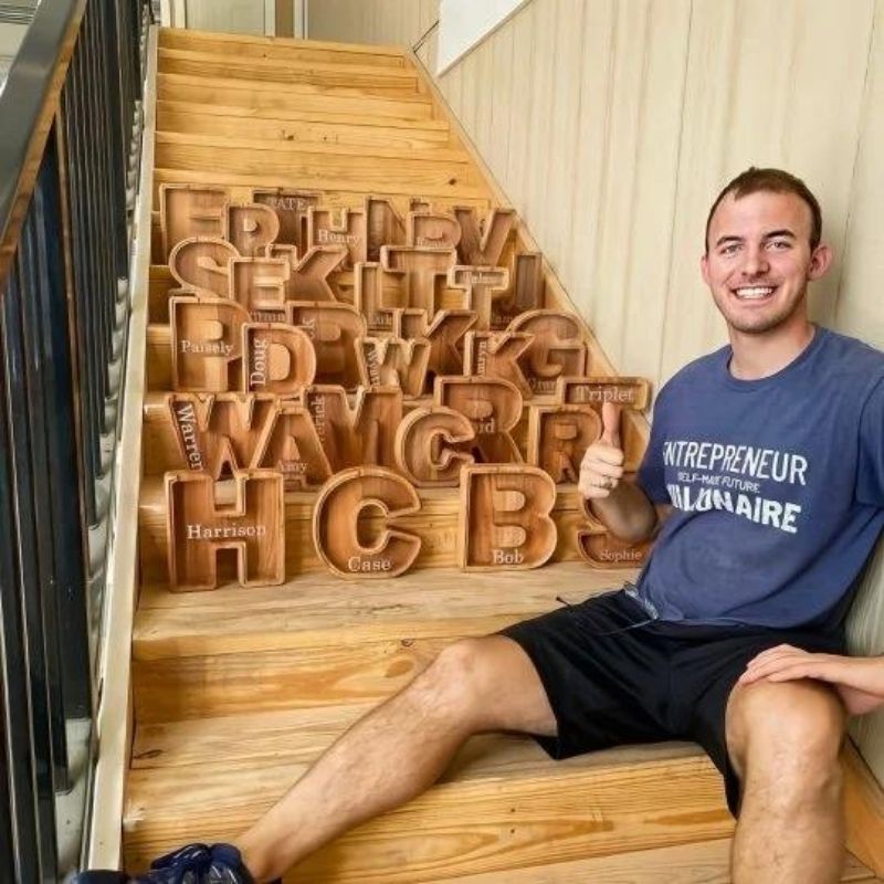 Personalized Wooden Letter Storage Jar🔥Buy 2 Free Shipping🔥