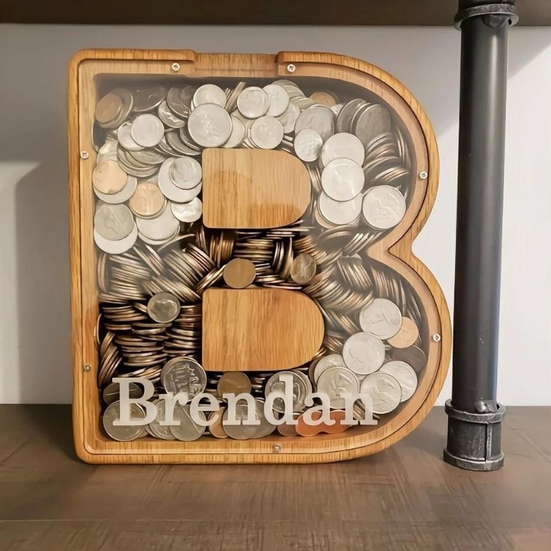 Personalized Wooden Letter Storage Jar🔥Buy 2 Free Shipping🔥